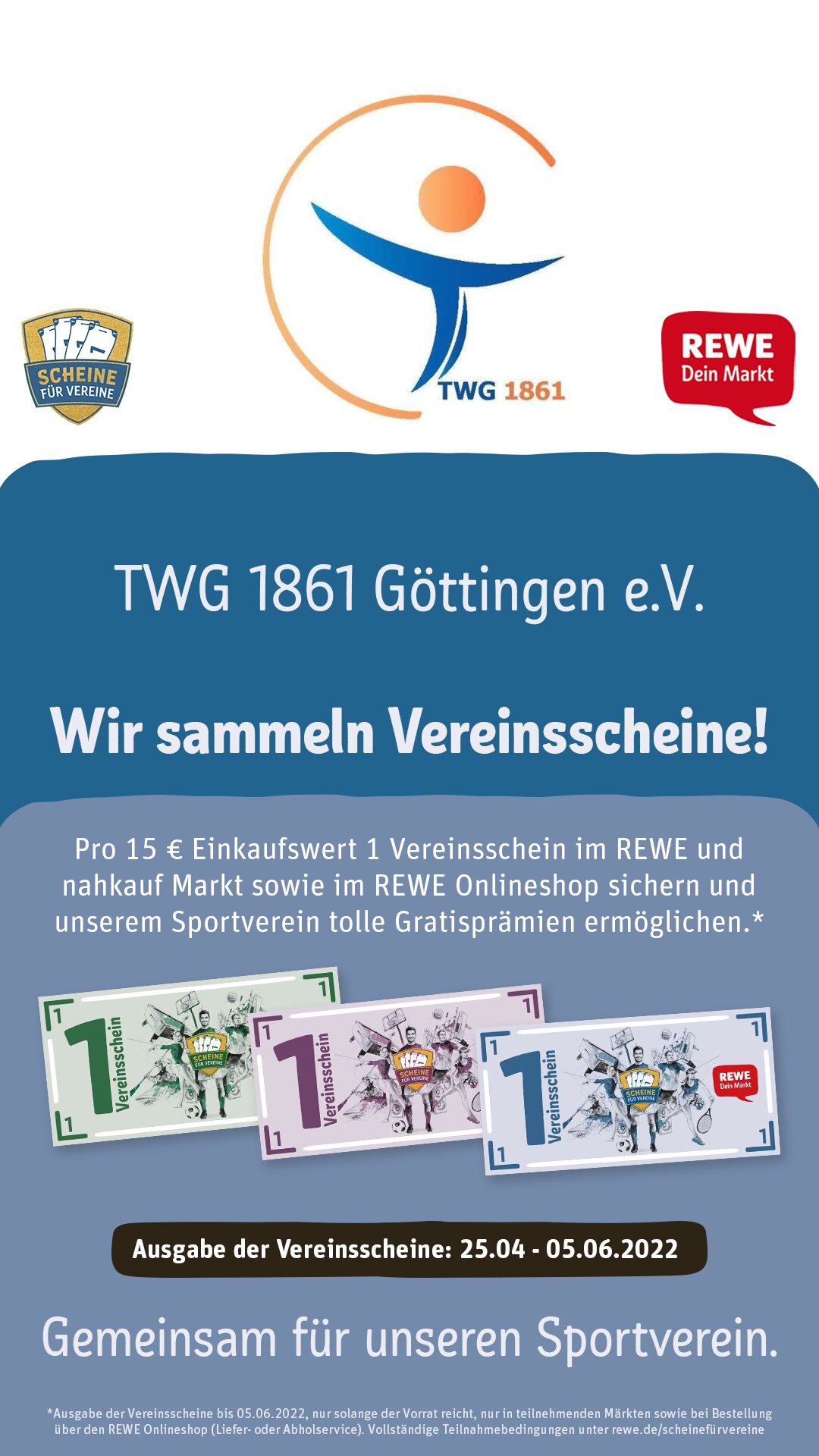 REWE Scheine fuer Vereine