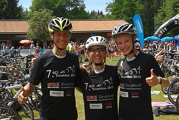 triathlon Sanna Almstedt Alexandra Scholz und Katharina Hogrefe