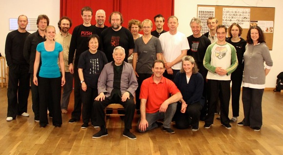 Mitglieder der Sparte beim Wochenendseminar von Großmeister Chen in Hannover.